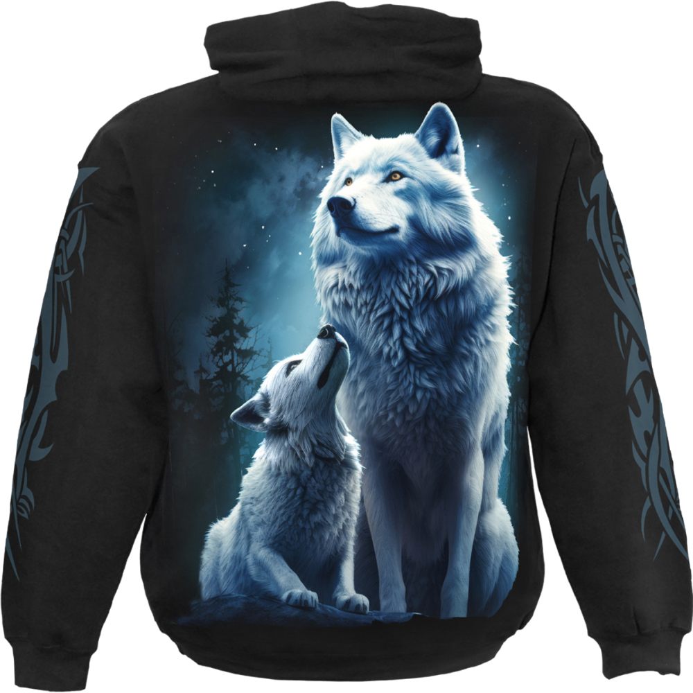Spiral - Wolf Guardian Hoodie/trui - Zwart